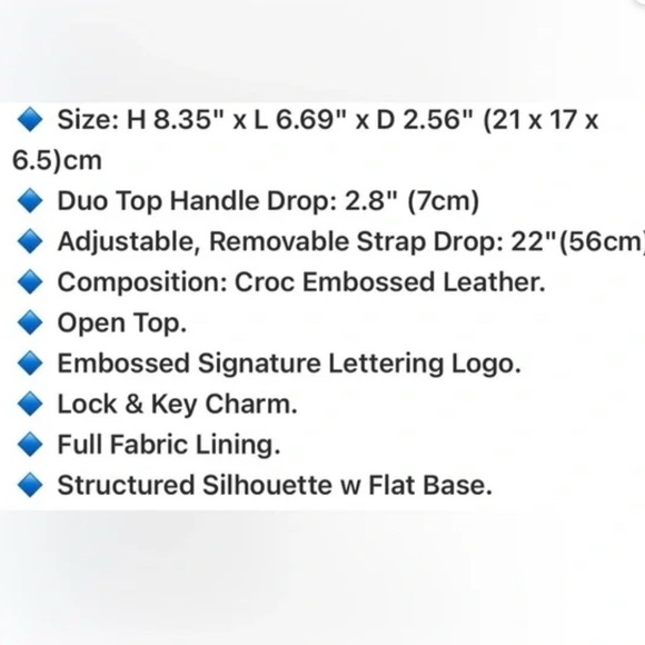 MARC JACOBS Mini Grind Brown Croc Embossed Leather Crossbody Tote Bag NWT - Picture 4 of 8